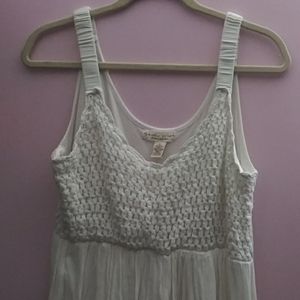 Ladies long white maxi dress